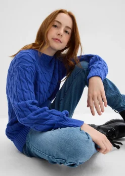 Enfant bonprix Vêtements Enfant|Filles 9-16 Ans·Pulls & Sweats|Pull en maille torsadée