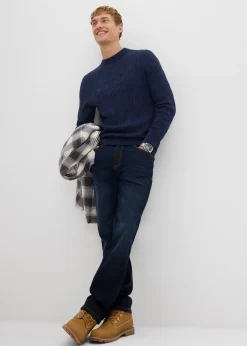 Homme bonprix Pulls & Gilets|Pull en maille torsadée 100% coton