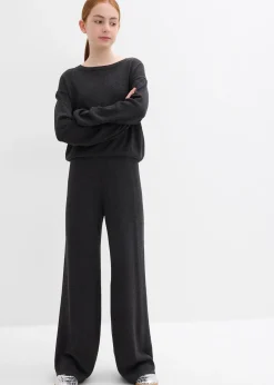 Enfant bonprix Vêtements Enfant|Filles 9-16 Ans·Pulls & Sweats|Pull et pantalon en fine maille (ens. 2 pces), viscose majoritaire