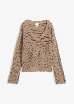 Femme bonprix Maille|Pulls & Gilets|Pull léger en maille ajourée