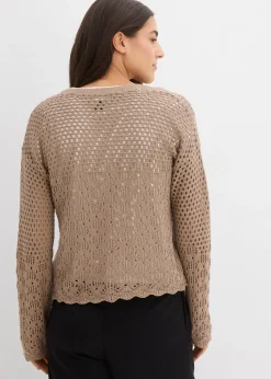 Femme bonprix Maille|Pulls & Gilets|Pull léger en maille ajourée