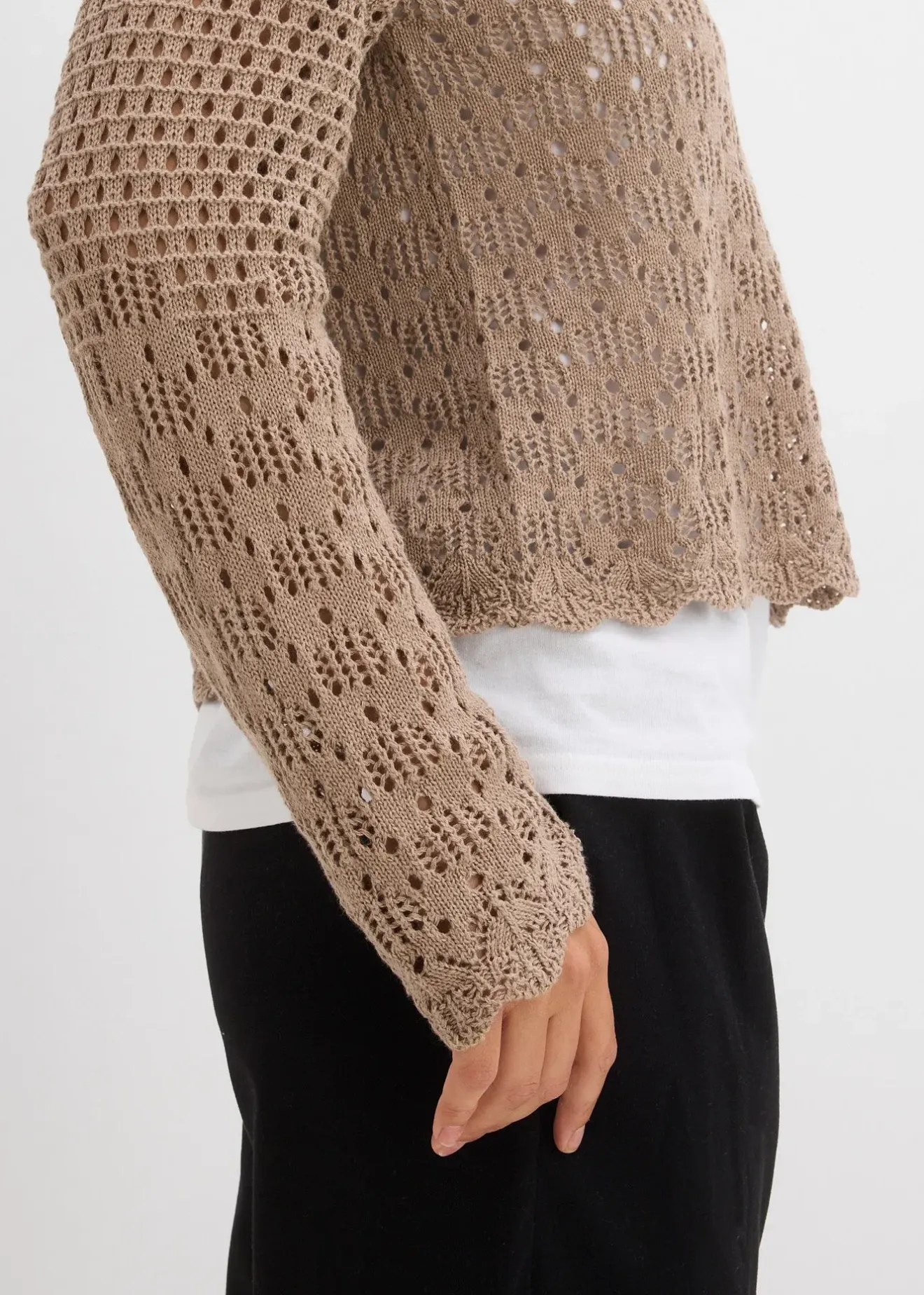 Femme bonprix Maille|Pulls & Gilets|Pull léger en maille ajourée