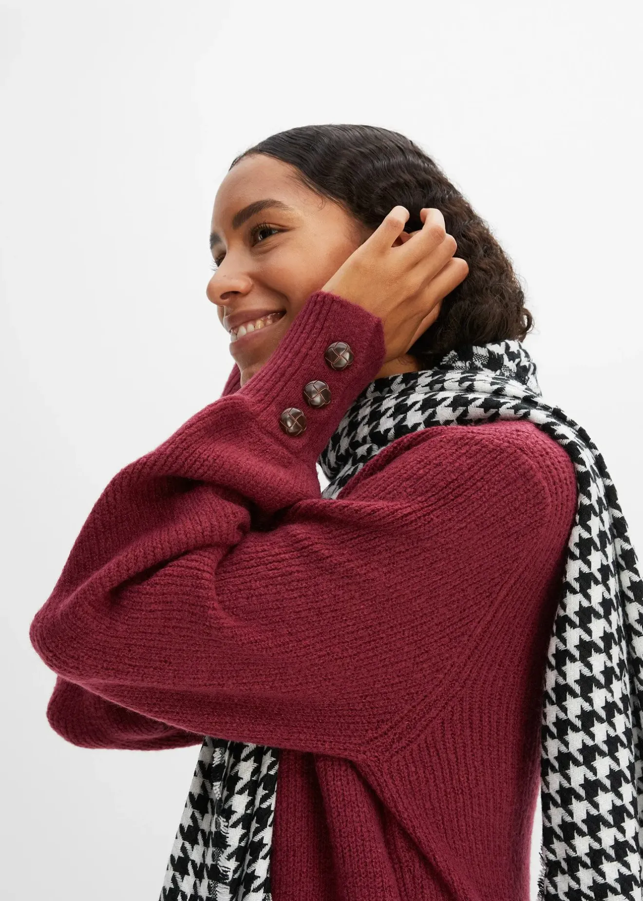 Femme bonprix Maille|Pulls & Gilets|Pull long à boutons