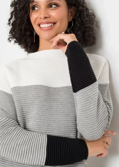 Femme bonprix Maille|Pulls & Gilets|Pull long à rayures