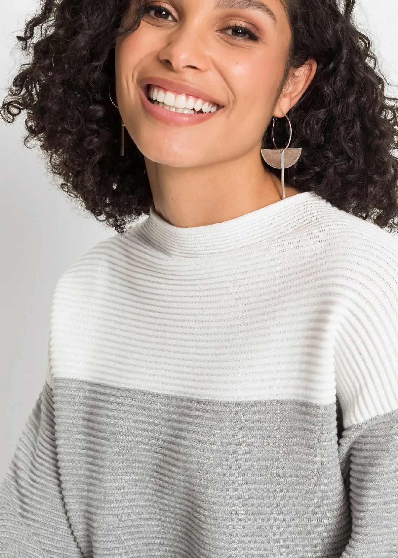 Femme bonprix Maille|Pulls & Gilets|Pull long à rayures