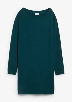 Femme bonprix Maille|Basiques|Pull long en coton recyclé majoritaire