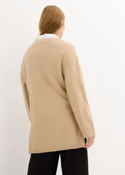 Femme bonprix Maille|Pulls & Gilets|Pull long en fine maille fendu sur les côtés