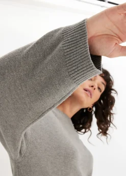 Femme bonprix Maille|Pulls & Gilets|Pull long en fine maille fendu sur les côtés