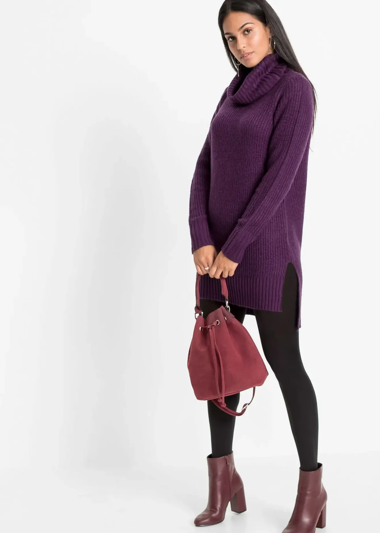 bonprix Pull long en maille|Femme Maille|Pulls & Gilets