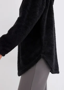 bonprix Pull long en polaire douce, oversize|Femme Homewear|Sous-Vêtements Sport