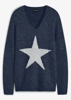 bonprix Pull motif étoile|Femme Maille|Pulls & Gilets