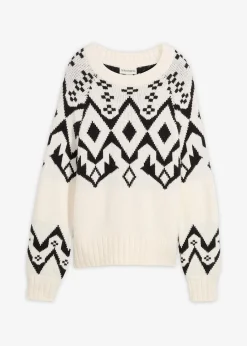 Femme bonprix Maille|Pulls & Gilets|Pull norvégien oversize