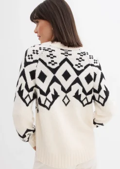 Femme bonprix Maille|Pulls & Gilets|Pull norvégien oversize