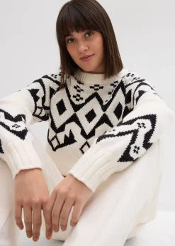 Femme bonprix Maille|Pulls & Gilets|Pull norvégien oversize