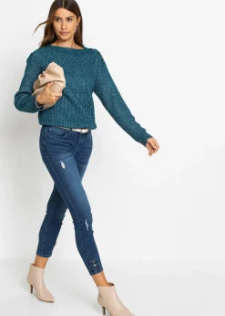 Femme bonprix Maille|Pulls & Gilets|Pull oversize à boutons