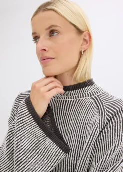 Femme bonprix Maille|Pulls & Gilets|Pull oversize à col montant