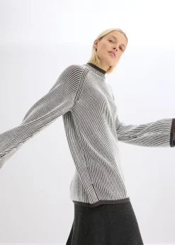 Femme bonprix Maille|Pulls & Gilets|Pull oversize à col montant