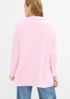 Femme bonprix Maille|Pulls & Gilets|Pull oversize à col polo