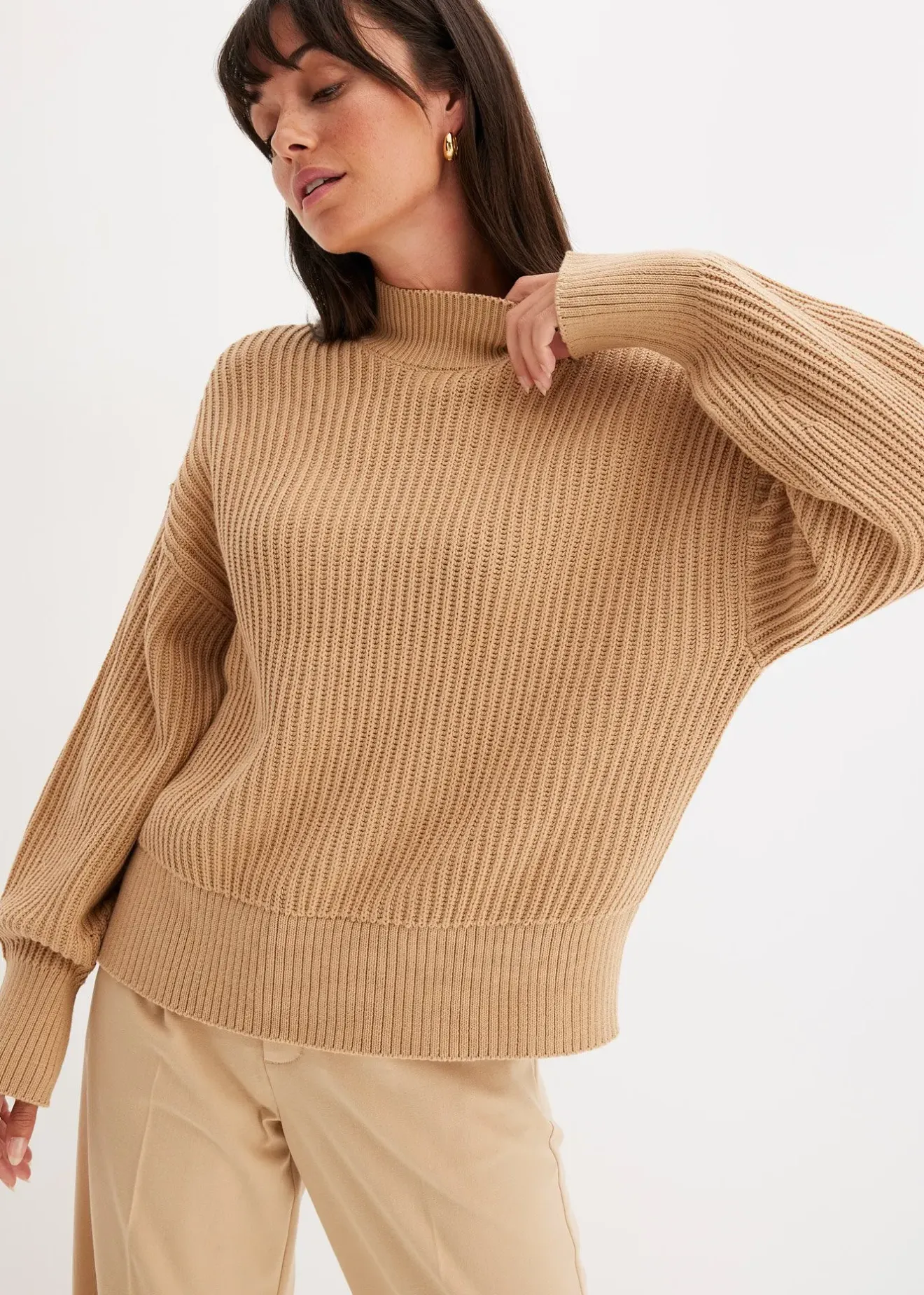 Femme bonprix Maille|Pulls & Gilets|Pull oversize 100% coton