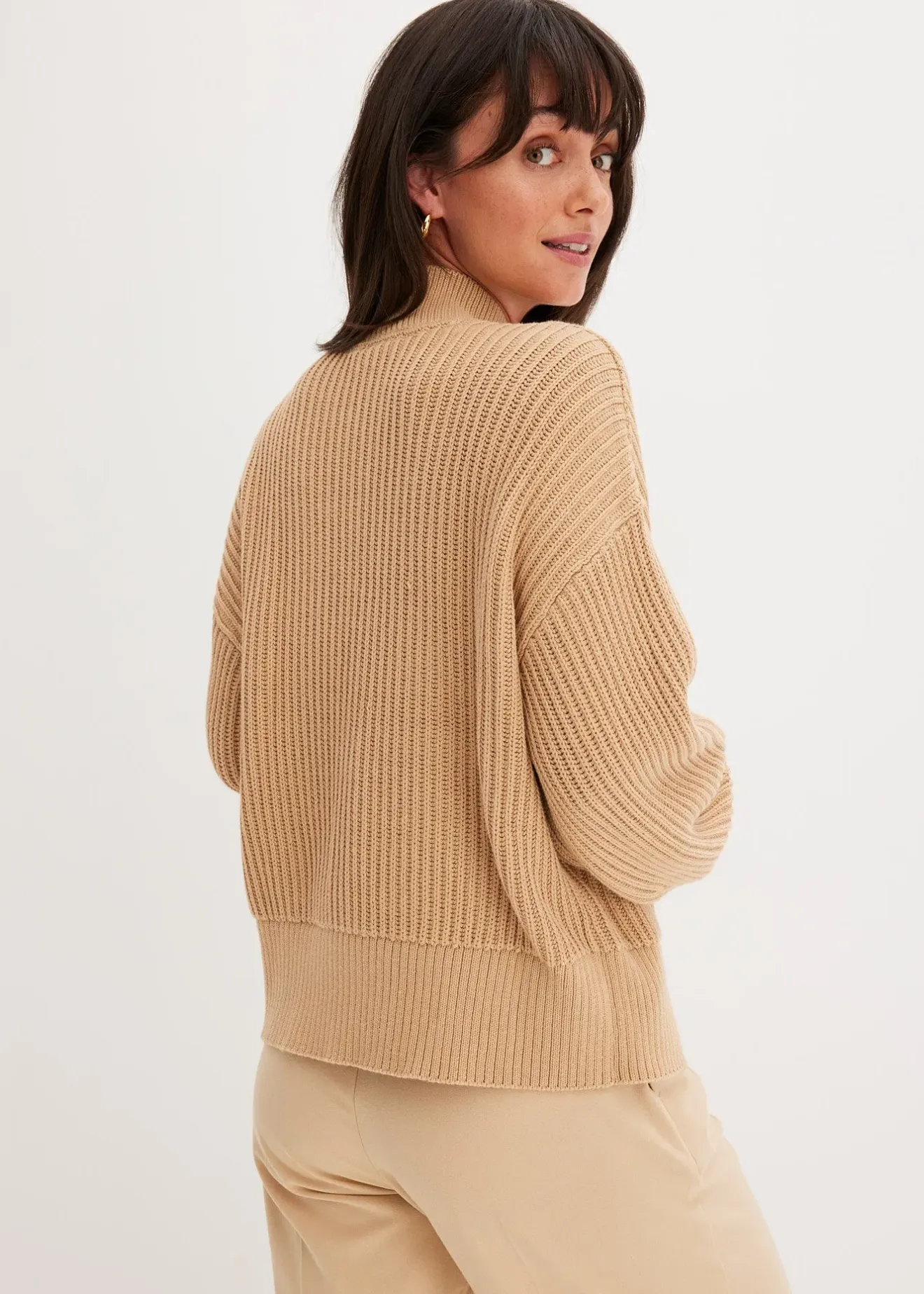 Femme bonprix Maille|Pulls & Gilets|Pull oversize 100% coton