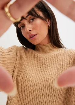 Femme bonprix Maille|Pulls & Gilets|Pull oversize 100% coton