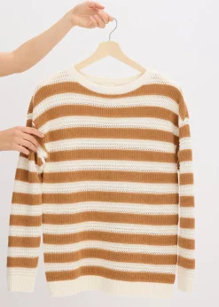 Femme bonprix Maille|Pulls & Gilets|Pull oversize 100% coton