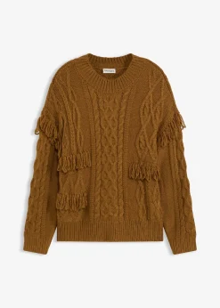 Femme bonprix Maille|Pulls & Gilets|Pull oversize à franges