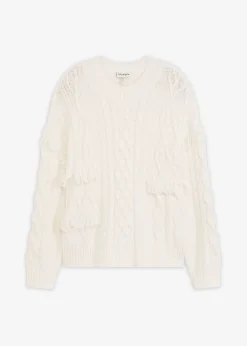 Femme bonprix Maille|Pulls & Gilets|Pull oversize à franges
