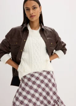 Femme bonprix Maille|Pulls & Gilets|Pull oversize à franges