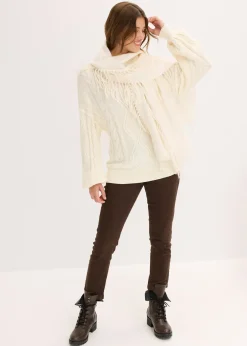 Femme bonprix Maille|Pulls & Gilets|Pull oversize à motif torsadé