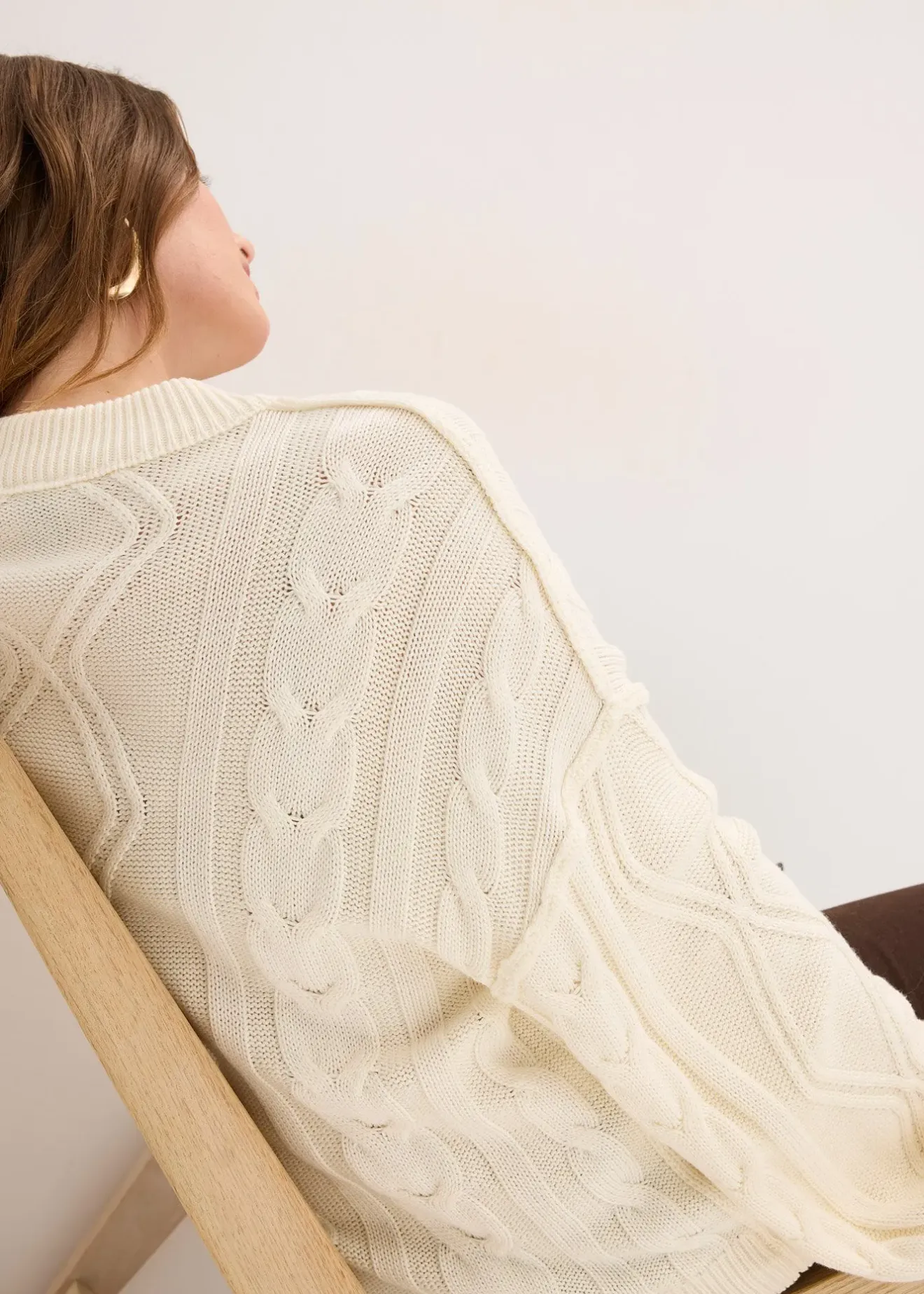 Femme bonprix Maille|Pulls & Gilets|Pull oversize à motif torsadé