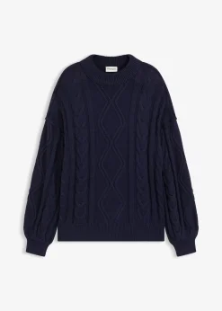 bonprix Pull oversize à motif torsadé|Femme Maille|Pulls & Gilets