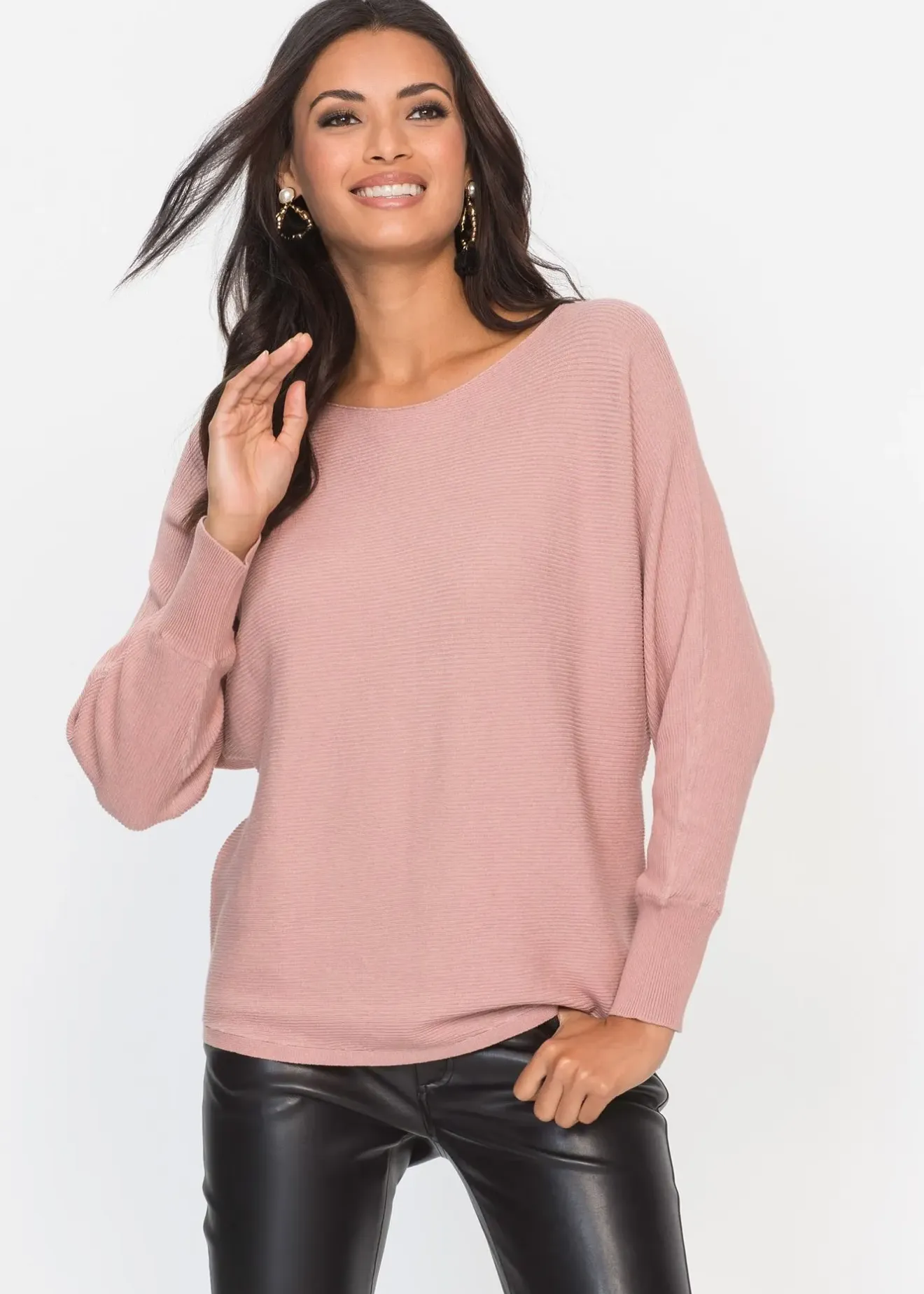 Femme bonprix Maille|Pulls & Gilets|Pull oversize côtelé