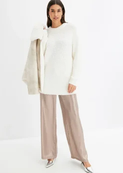 Femme bonprix Maille|Pulls & Gilets|Pull oversize en maille bouclette