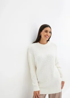 Femme bonprix Maille|Pulls & Gilets|Pull oversize en maille bouclette