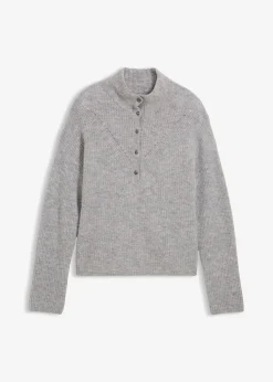 Femme bonprix Maille|Premium|Pull oversize en mélange laine et alpaga