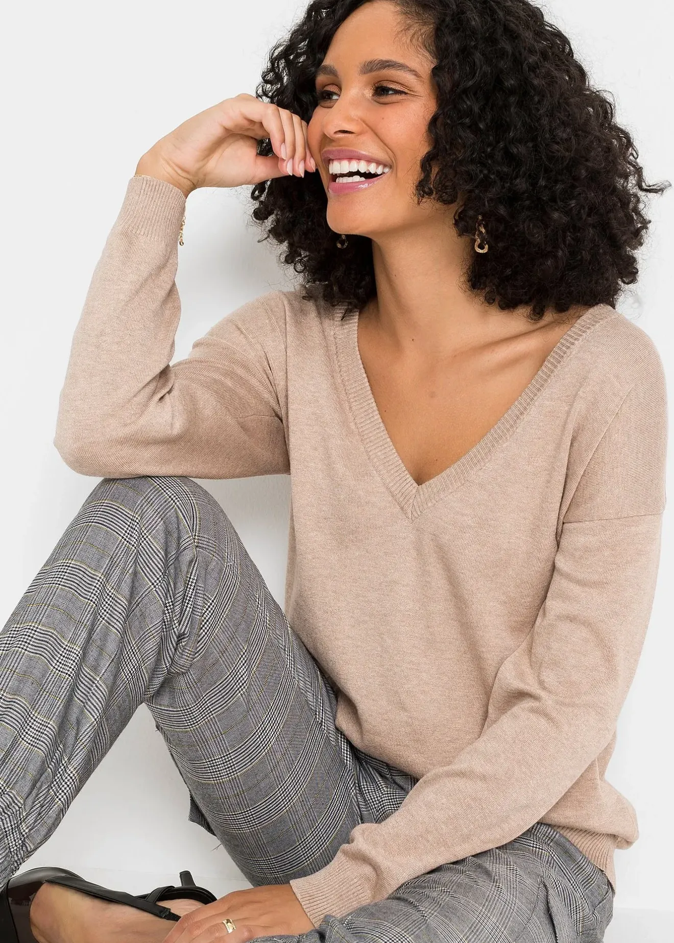 bonprix Pull oversize en viscose mélangée|Femme Maille|Pulls & Gilets