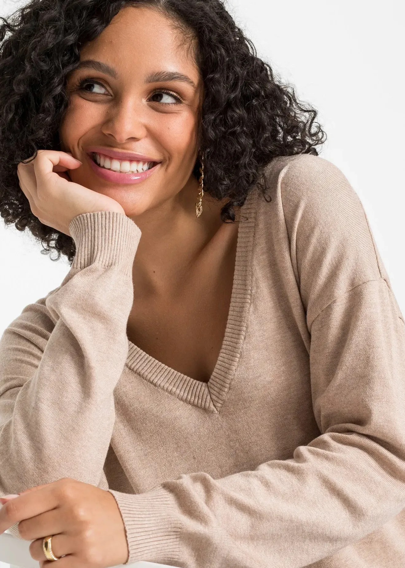 bonprix Pull oversize en viscose mélangée|Femme Maille|Pulls & Gilets