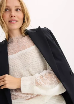 Femme bonprix Pulls & Gilets|Pull épaules nues avec dentelle