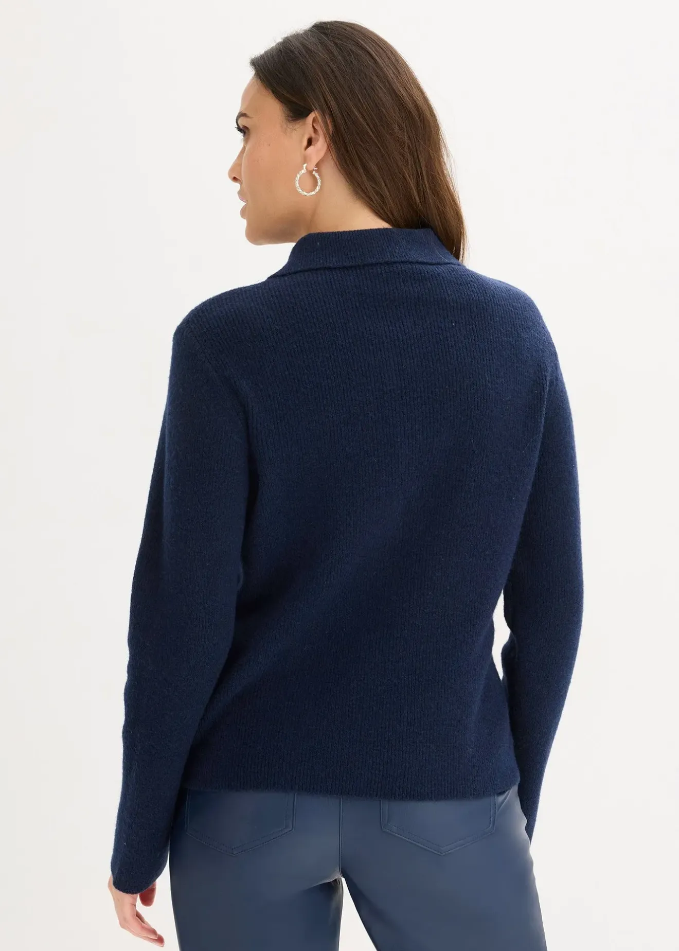 bonprix Pull polo avec laine|Femme Maille|Pulls & Gilets