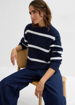 Femme bonprix Maille|Pulls & Gilets|Pull rayé