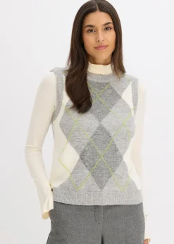 Femme bonprix Maille|Pulls & Gilets|Pull sans manches