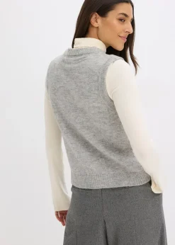 Femme bonprix Maille|Pulls & Gilets|Pull sans manches