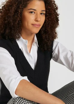 Femme bonprix Maille|Pulls & Gilets|Pull sans manches