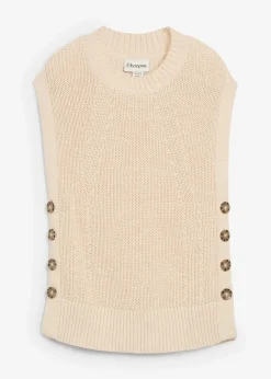 bonprix Pull sans manches en maille|Femme Maille|Pulls & Gilets