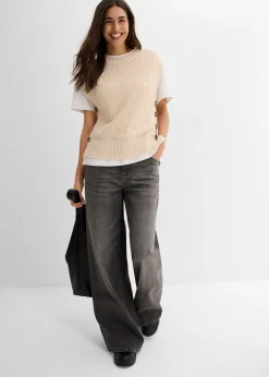 bonprix Pull sans manches en maille|Femme Maille|Pulls & Gilets