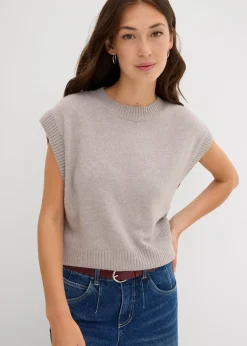 bonprix Pull sans manches oversize|Femme Maille|Pulls & Gilets