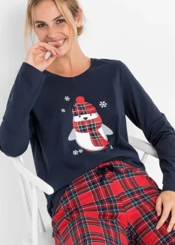 bonprix Pyjama 100% coton|Femme Lingerie Nuit