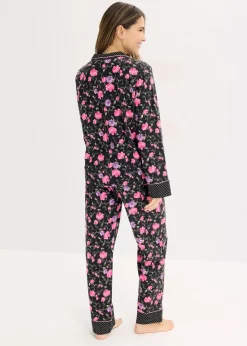 bonprix Pyjama 100% coton|Femme Lingerie Nuit