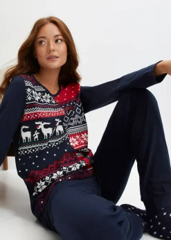 bonprix Pyjama 100% coton|Femme Lingerie Nuit